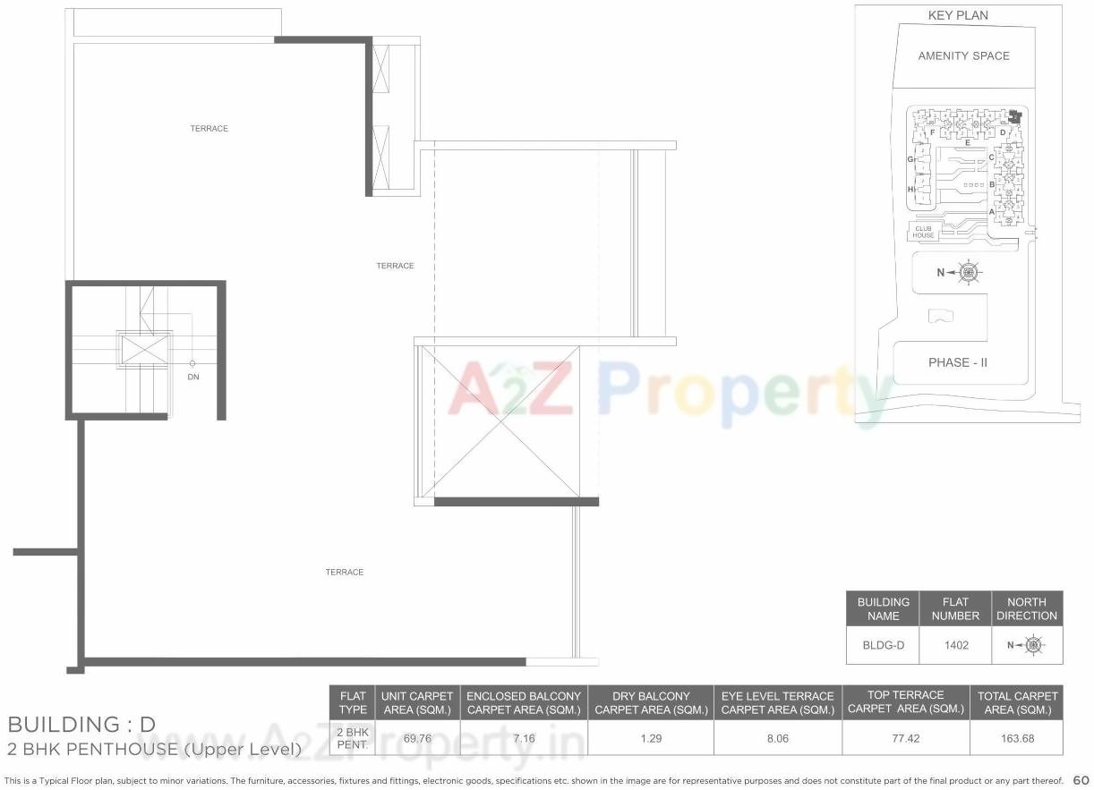 Layout of real estate project Marvel Ideal Spacio 0 located at Undri, Pune, Maharashtra
