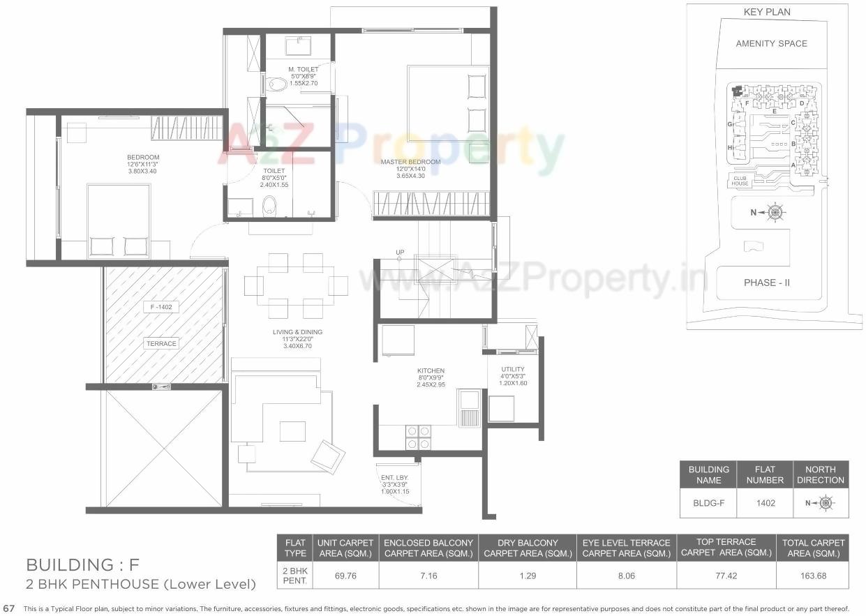 Layout of real estate project Marvel Ideal Spacio 0 located at Undri, Pune, Maharashtra
