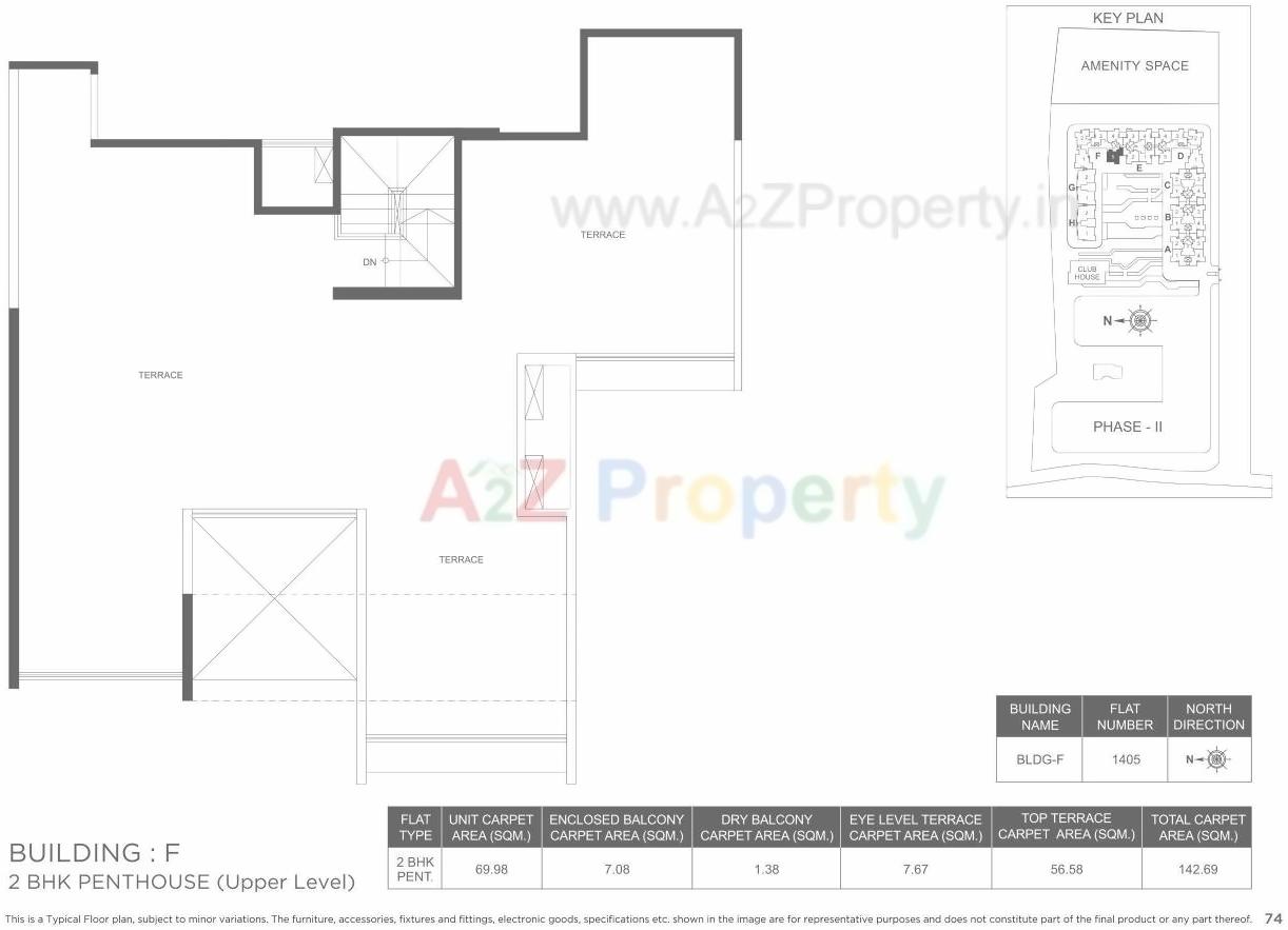 Layout of real estate project Marvel Ideal Spacio 0 located at Undri, Pune, Maharashtra