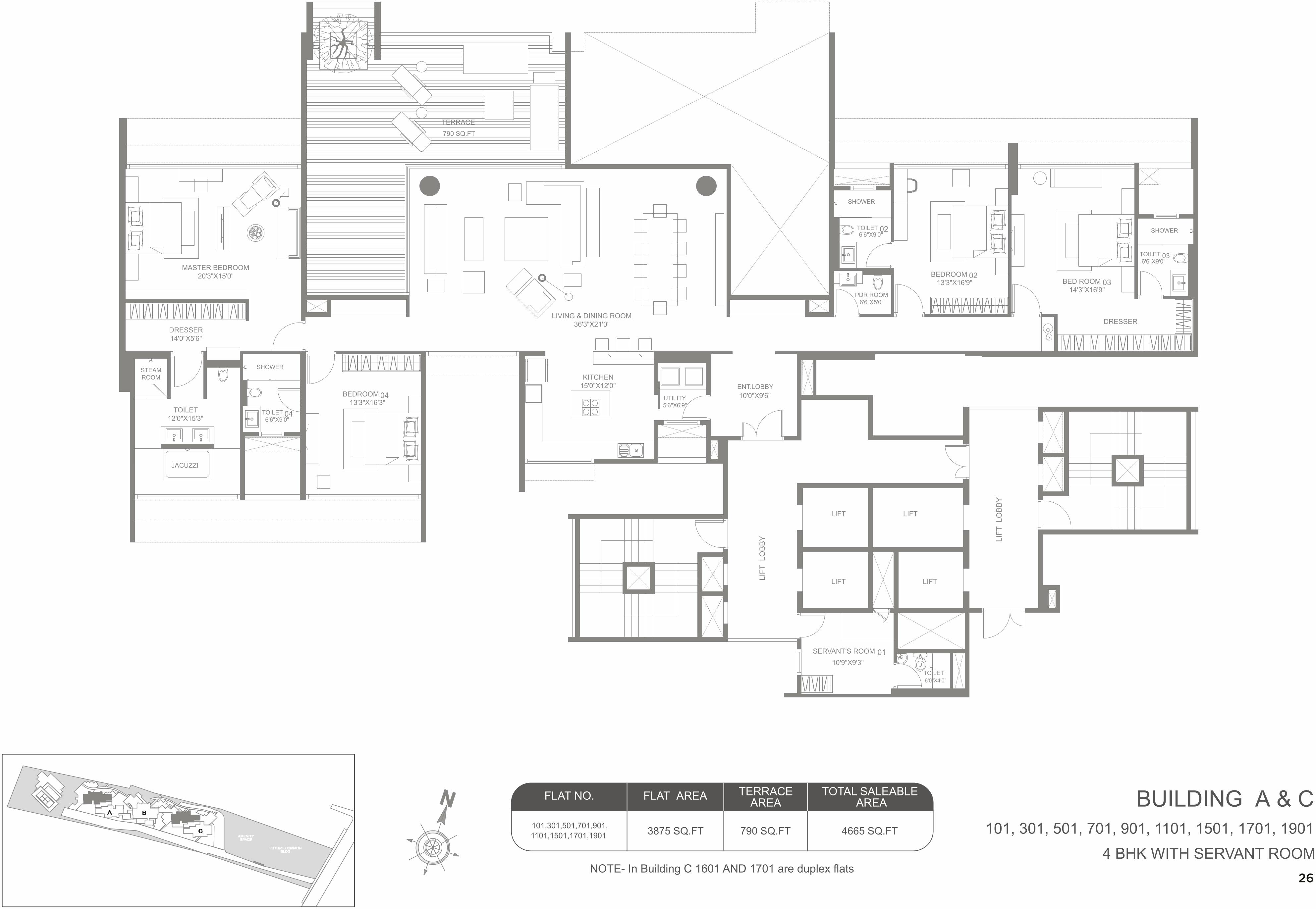 Layout of real estate project Marvel Kyra A located at Hadapsar, Pune, Maharashtra