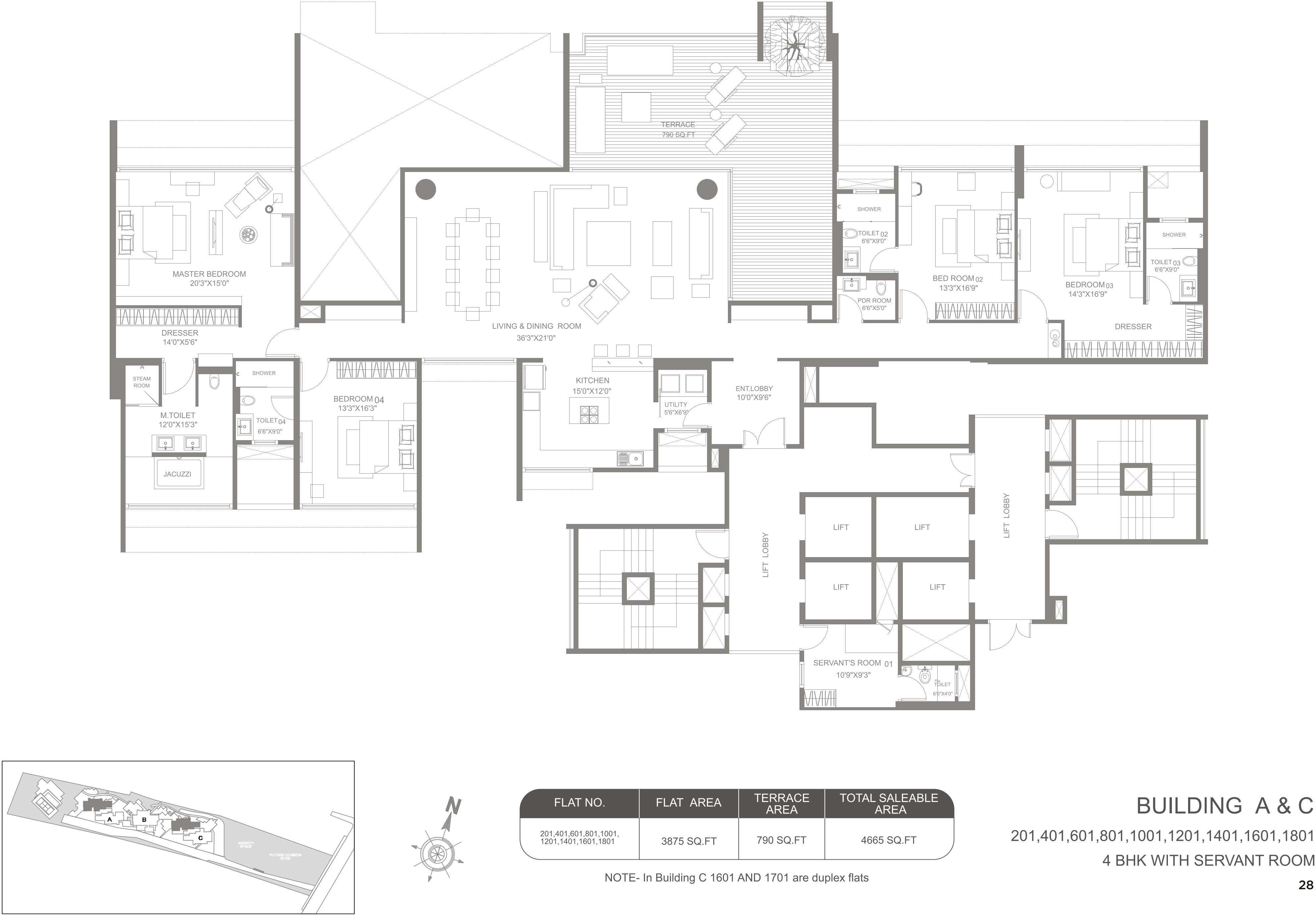 Layout of real estate project Marvel Kyra A located at Hadapsar, Pune, Maharashtra