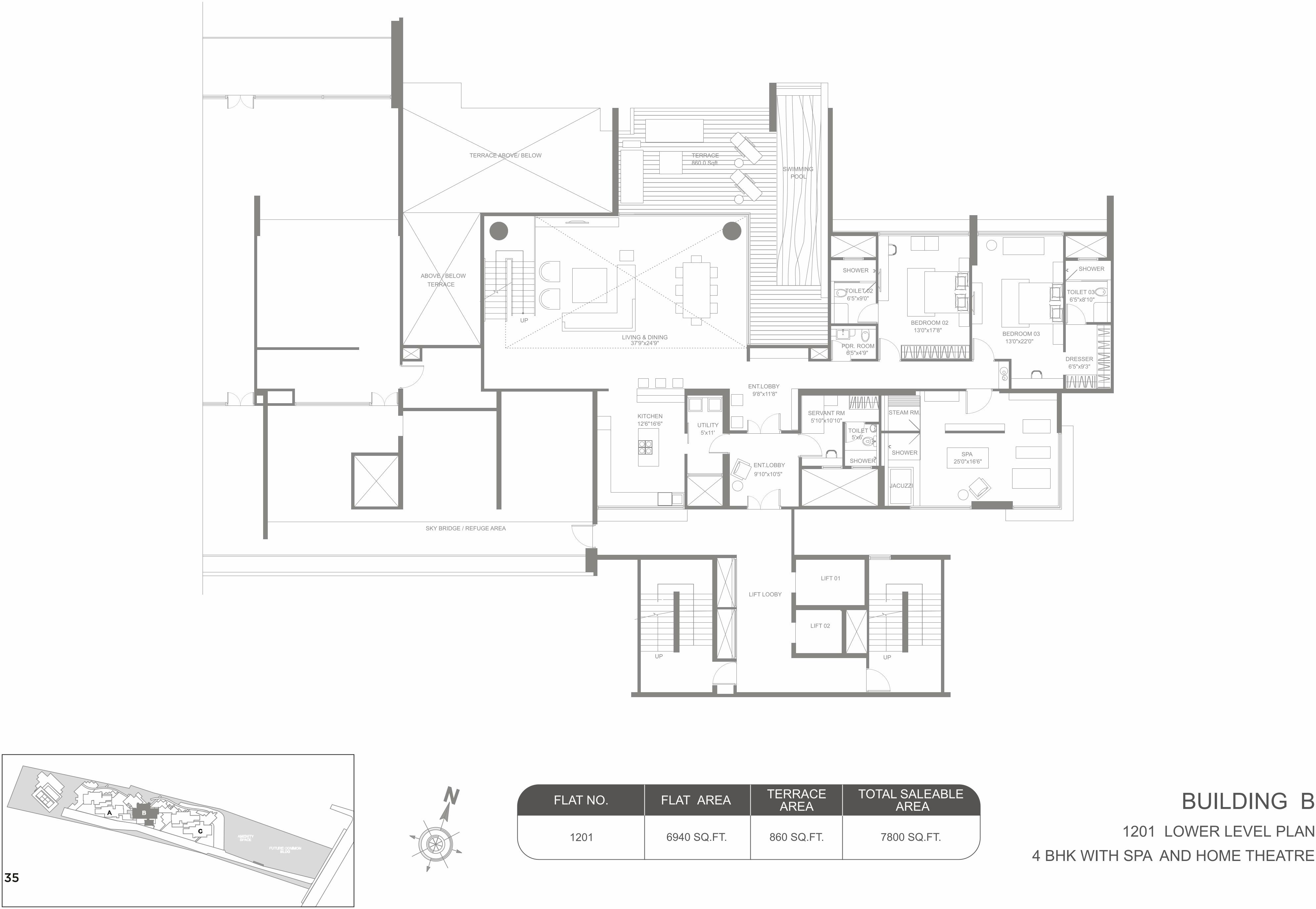 Layout of real estate project Marvel Kyra A located at Hadapsar, Pune, Maharashtra