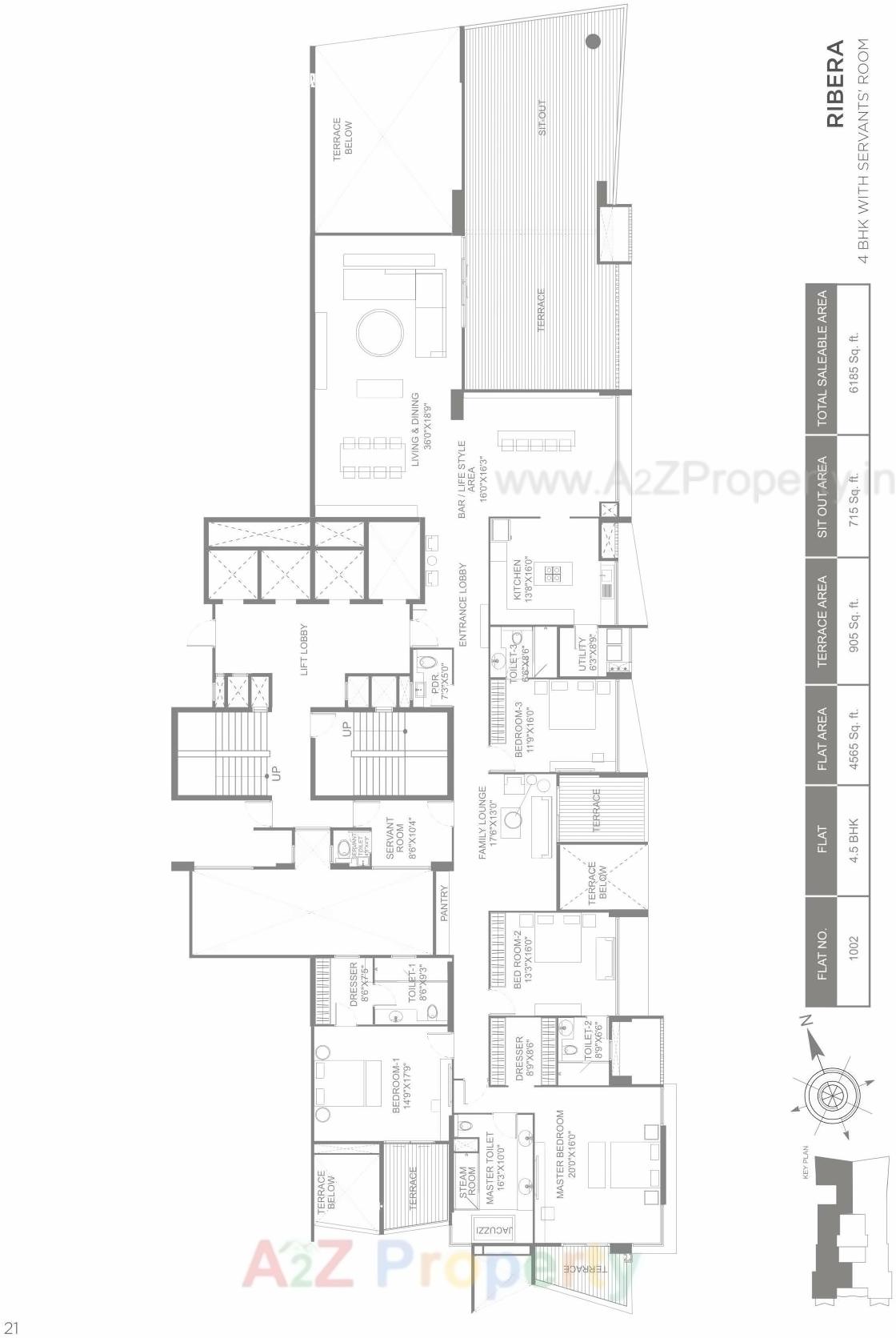 Layout of real estate project Marvel Ribera located at Pune-m-corp, Pune, Maharashtra