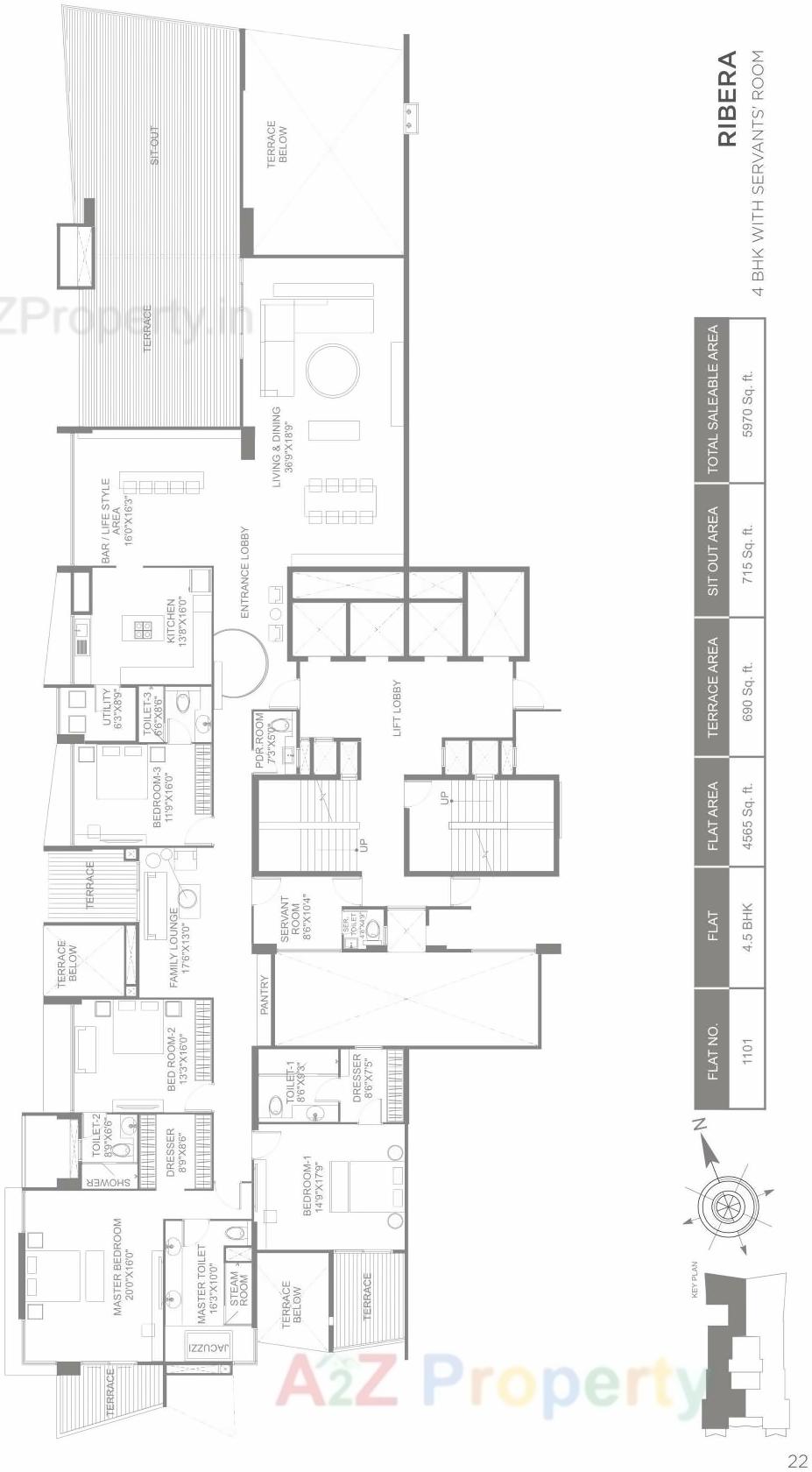Layout of real estate project Marvel Ribera located at Pune-m-corp, Pune, Maharashtra