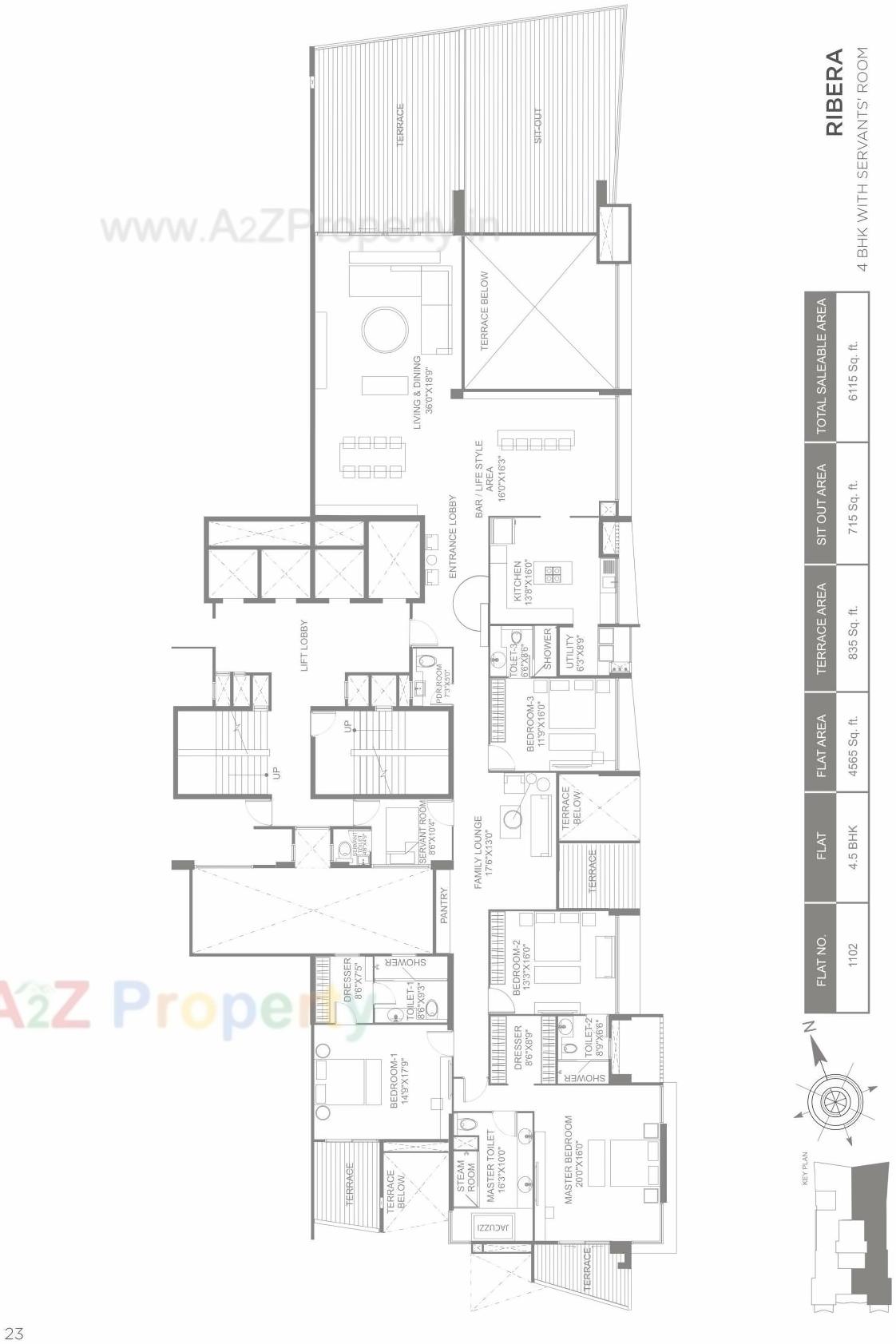 Layout of real estate project Marvel Ribera located at Pune-m-corp, Pune, Maharashtra