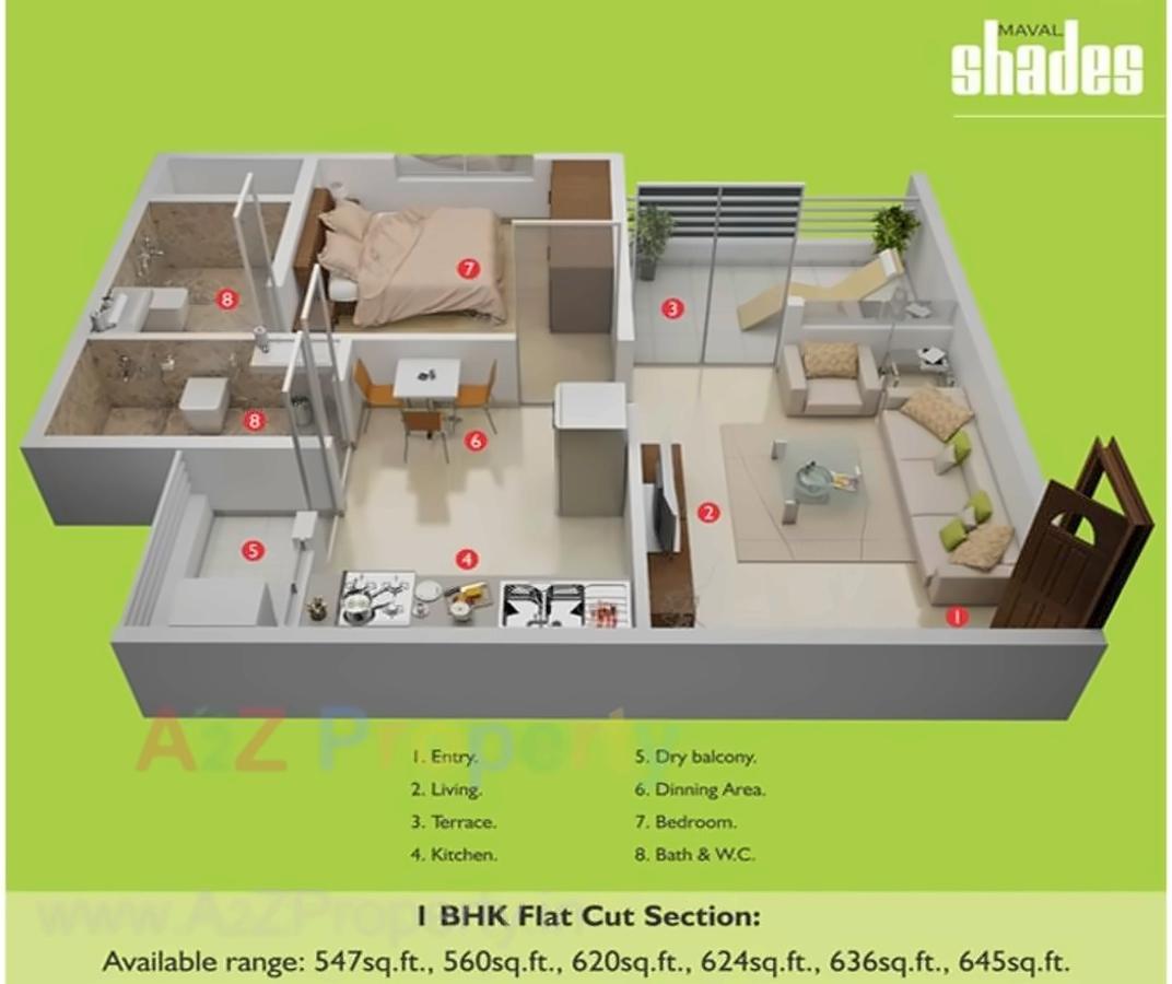 Layout of real estate project Maval Shades located at Pune-m-corp, Pune, Maharashtra