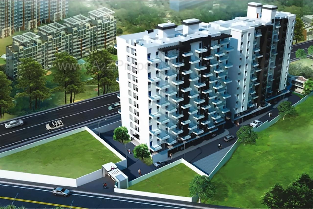 3D Elevation of real estate project Mavens Viaan located at Ouatade-handewadi, Pune, Maharashtra