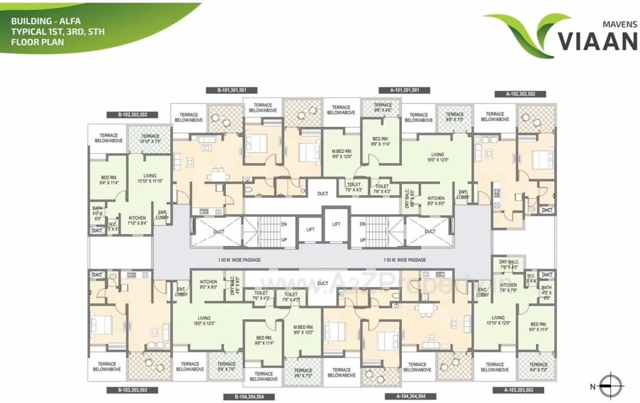 Layout of real estate project Mavens Viaan located at Ouatade-handewadi, Pune, Maharashtra
