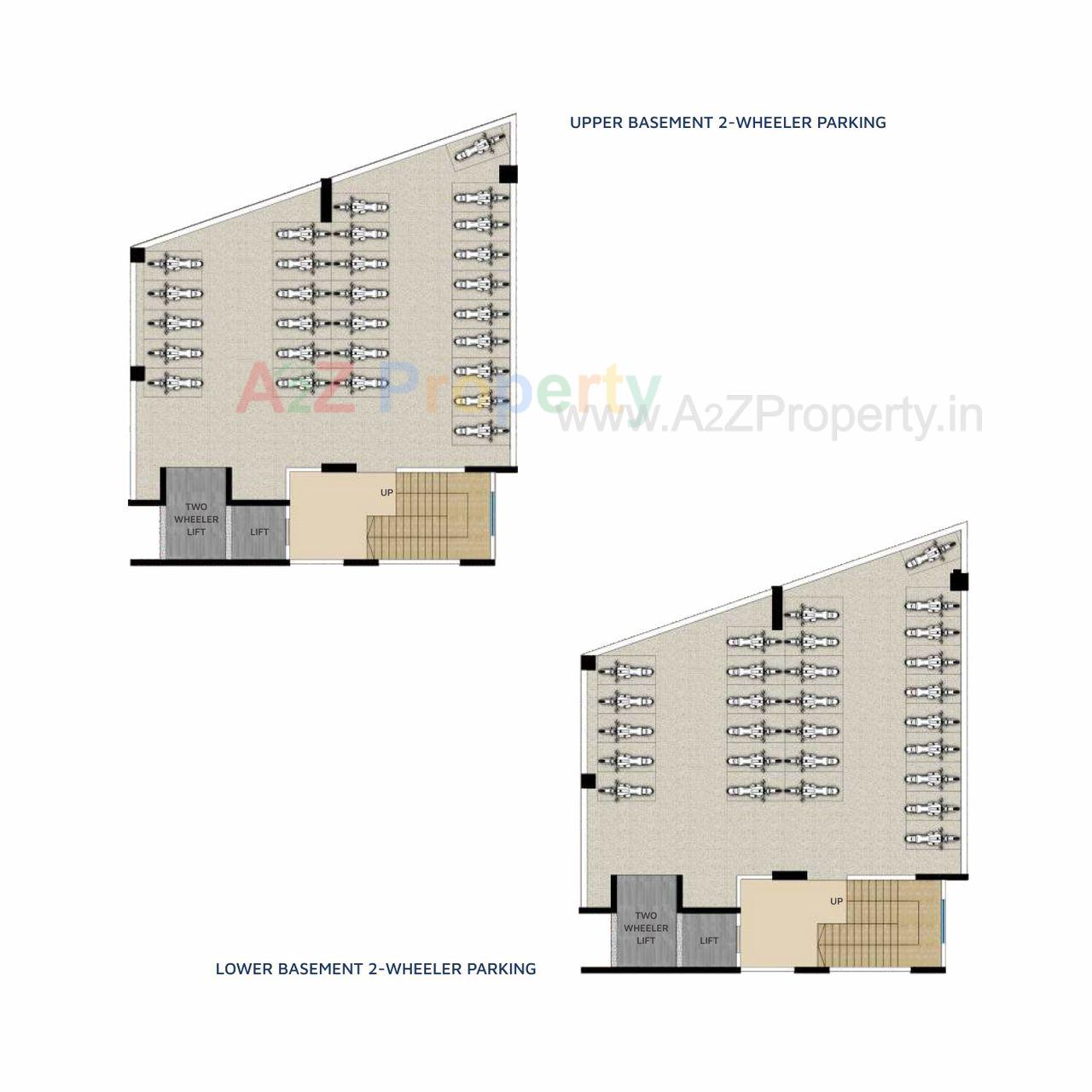 Basement Parkingplan of real estate project Mayank located at Mundhawa, Pune, Maharashtra