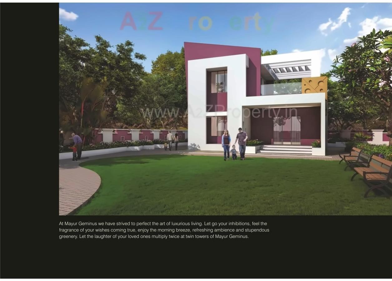 3D Elevation of real estate project Mayur Geminus located at Hadapsar, Pune, Maharashtra