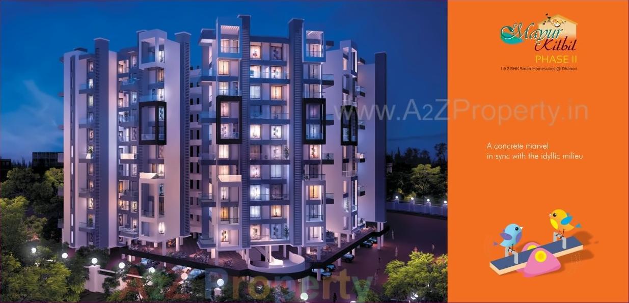 3D Elevation of real estate project Mayur Kilbil located at Dhanori, Pune, Maharashtra