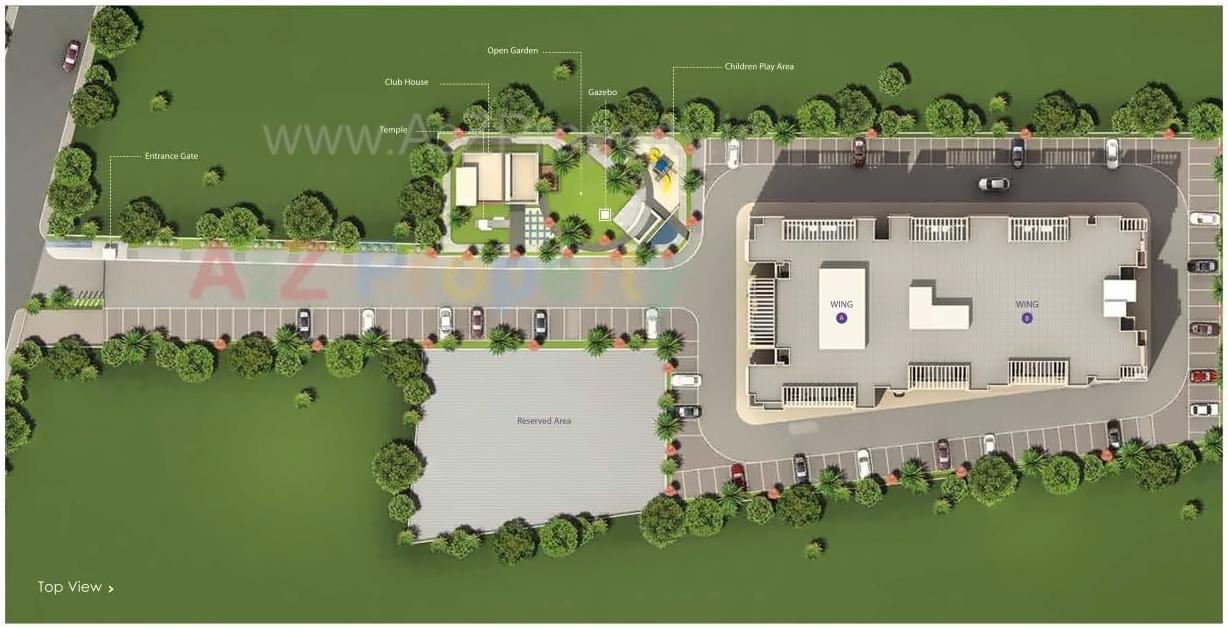 Layout of real estate project Mayuri Sunrise located at Wagholi, Pune, Maharashtra