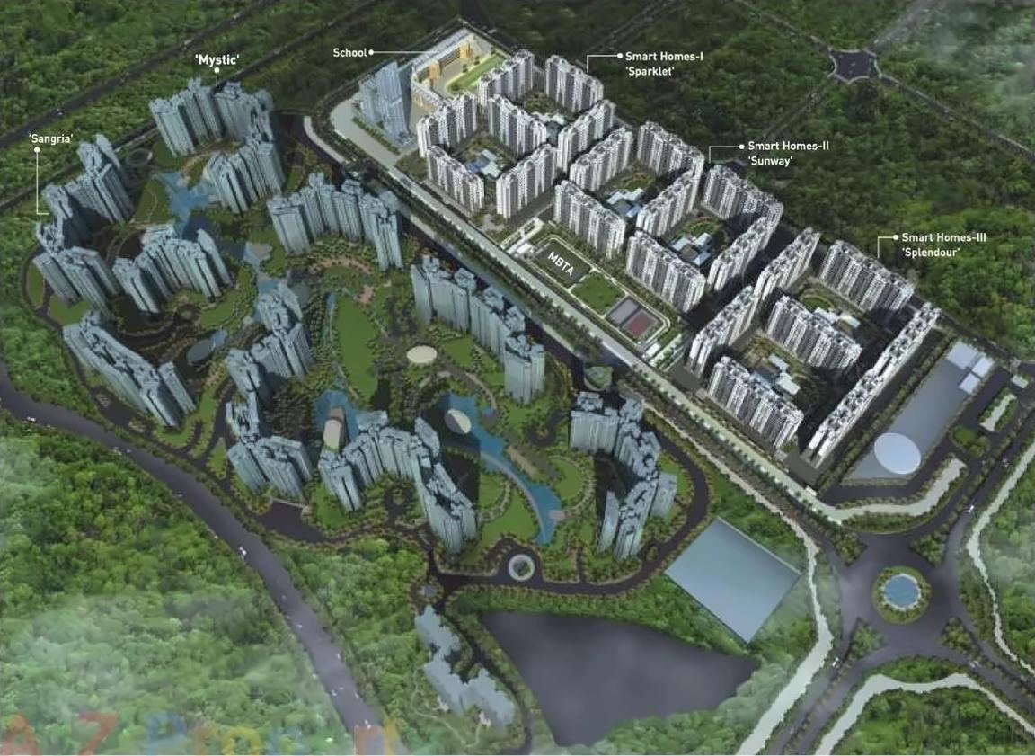 3D Elevation of real estate project Megapolis Mystic  located at Hinjavadi-ct, Pune, Maharashtra