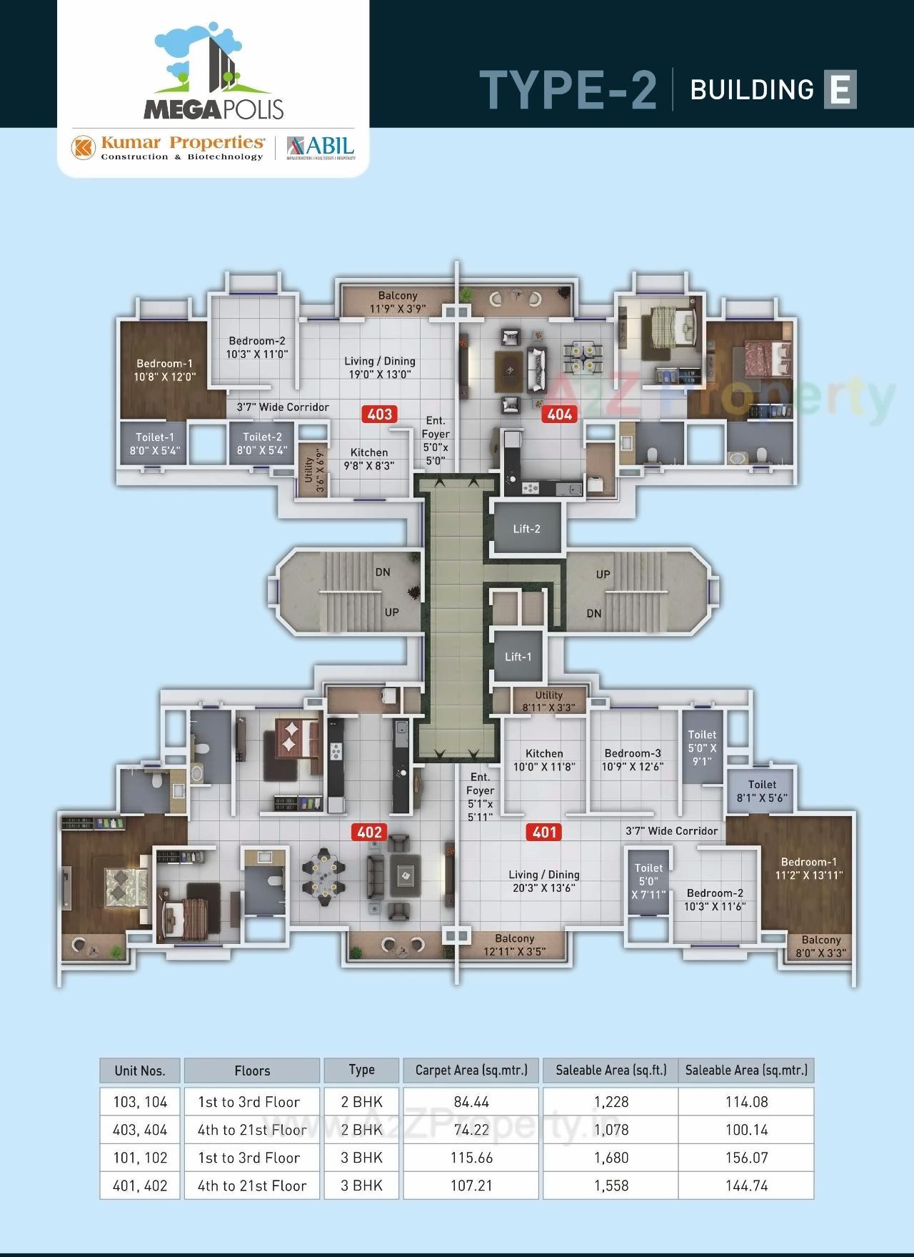 Layout of real estate project Megapolis Mystic  located at Hinjavadi-ct, Pune, Maharashtra