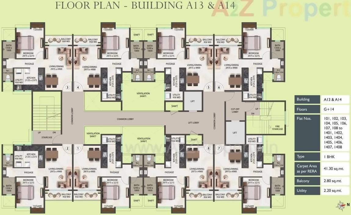 Layout of real estate project Megapolis Saffron   A3 To located at Hinjavadi-ct, Pune, Maharashtra