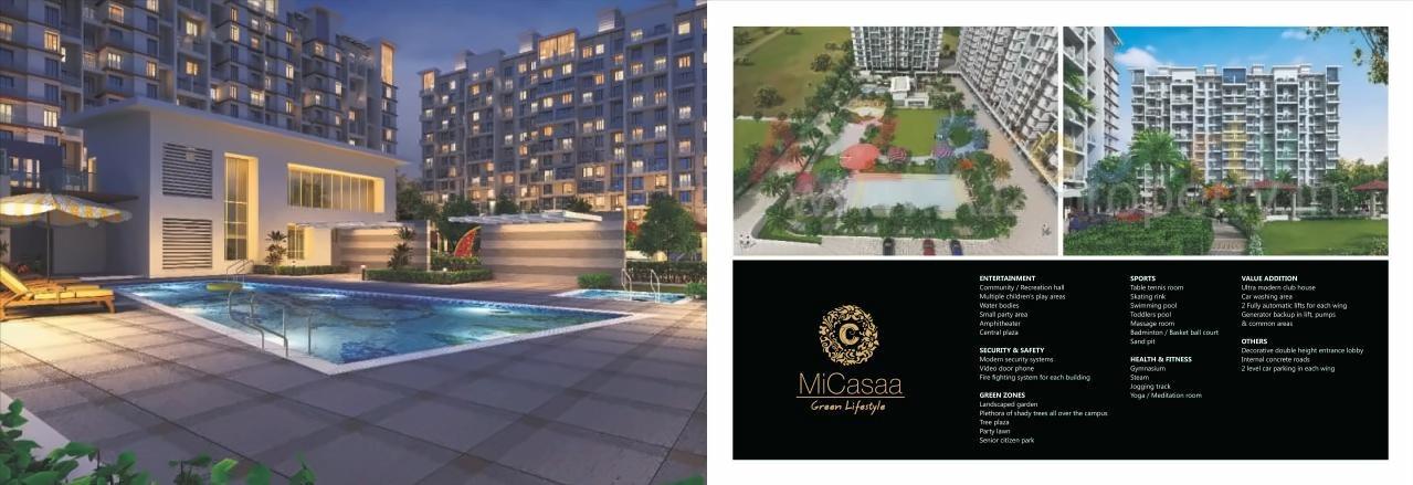3D Elevation of real estate project Micasaa located at Wagholi, Pune, Maharashtra