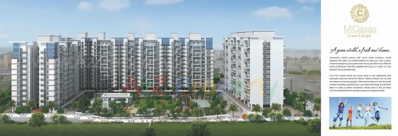 3D Elevation of real estate project Micasaa located at Wagholi, Pune, Maharashtra