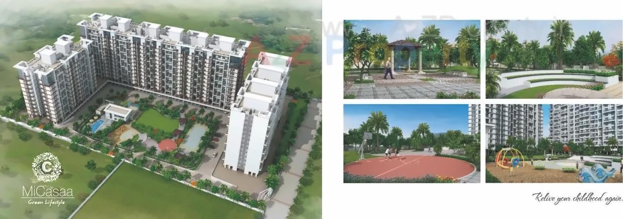 3D Elevation of real estate project Micasaa located at Wagholi, Pune, Maharashtra