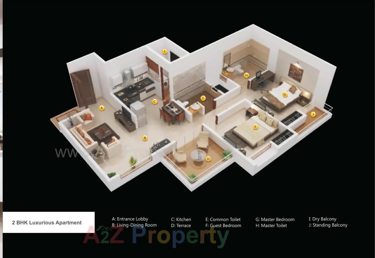 Layout of real estate project Micasaa located at Wagholi, Pune, Maharashtra