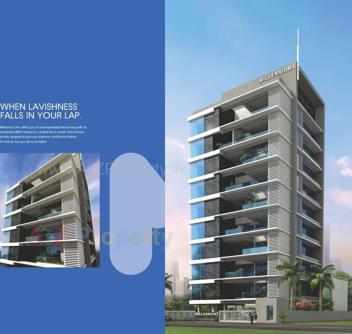 3D Elevation of real estate project Millenium One located at Pune-m-corp, Pune, Maharashtra
