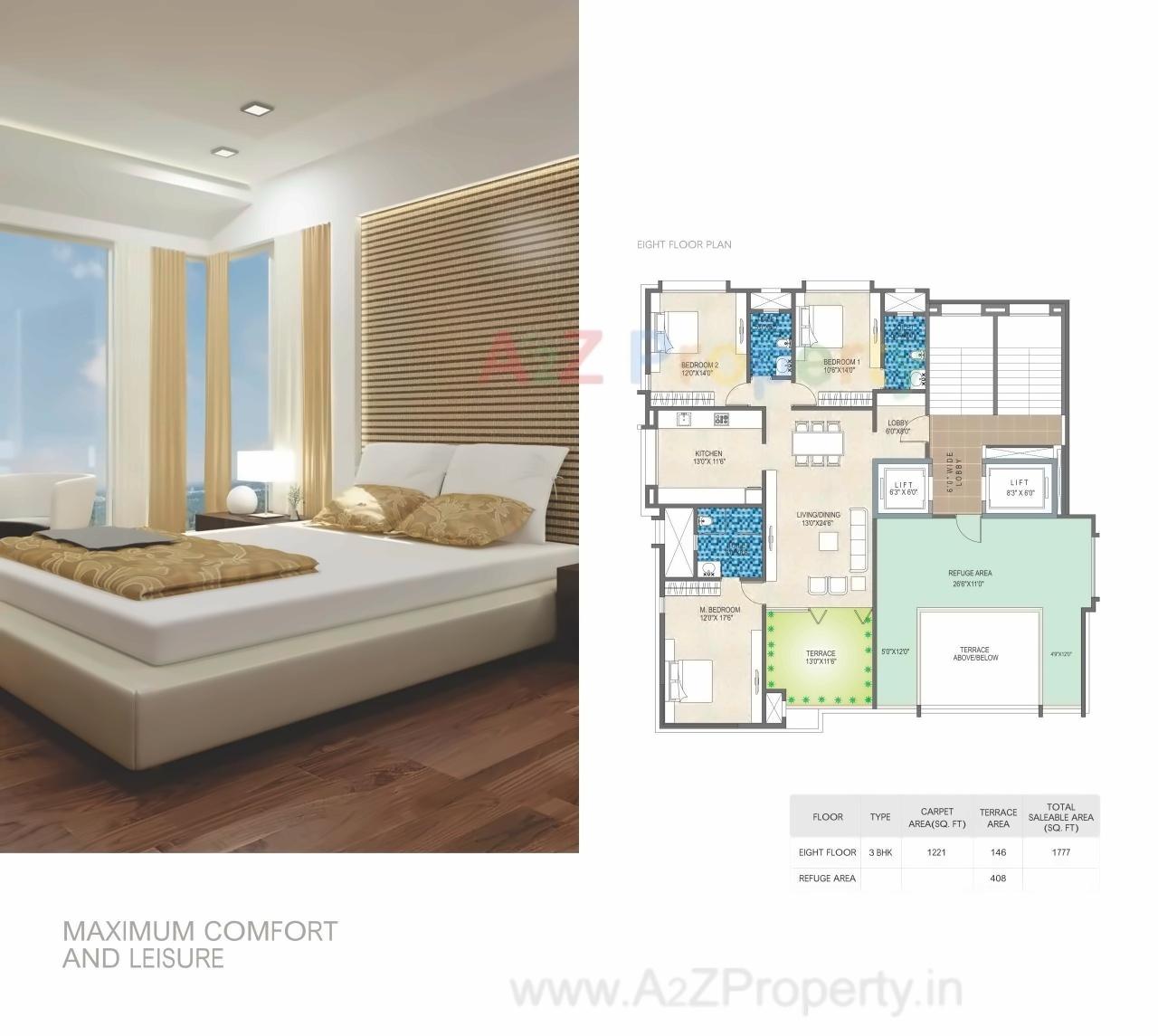 Layout of real estate project Millenium One located at Pune-m-corp, Pune, Maharashtra