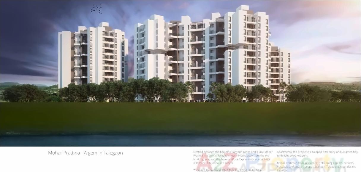 3D Elevation of real estate project Mohar Pratima located at Talegaon-dabhade-m-cl, Pune, Maharashtra