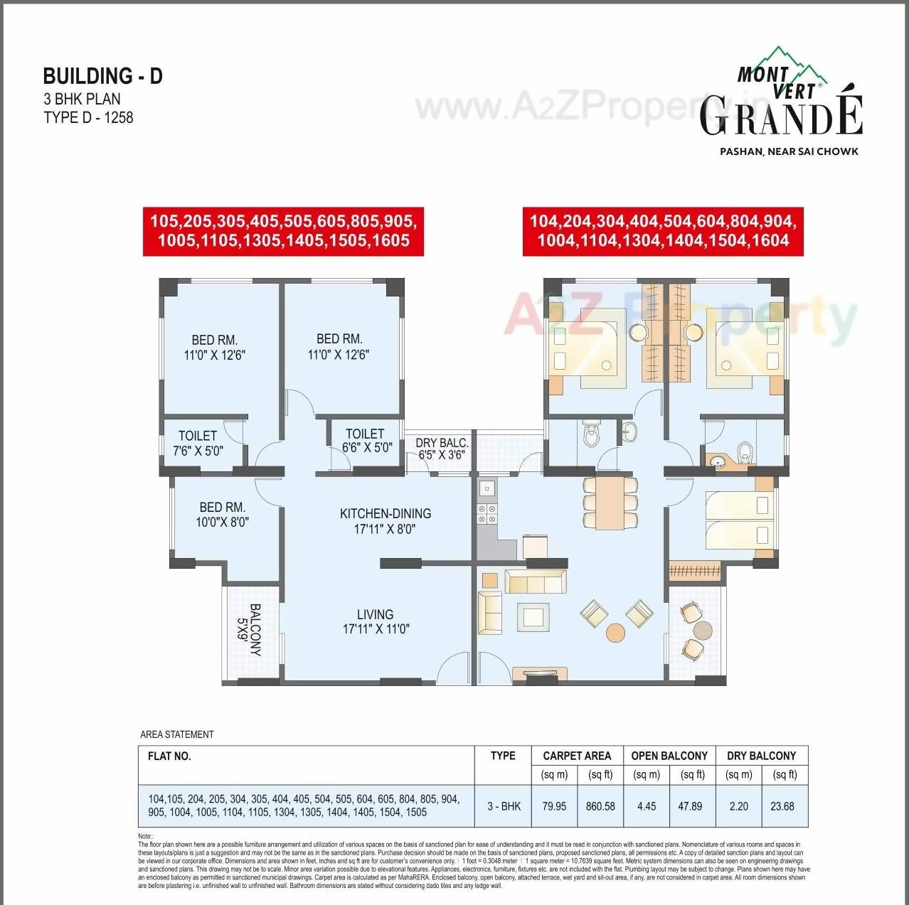Layout of real estate project Mont Vert Grande  Type G Plot located at Pashan, Pune, Maharashtra