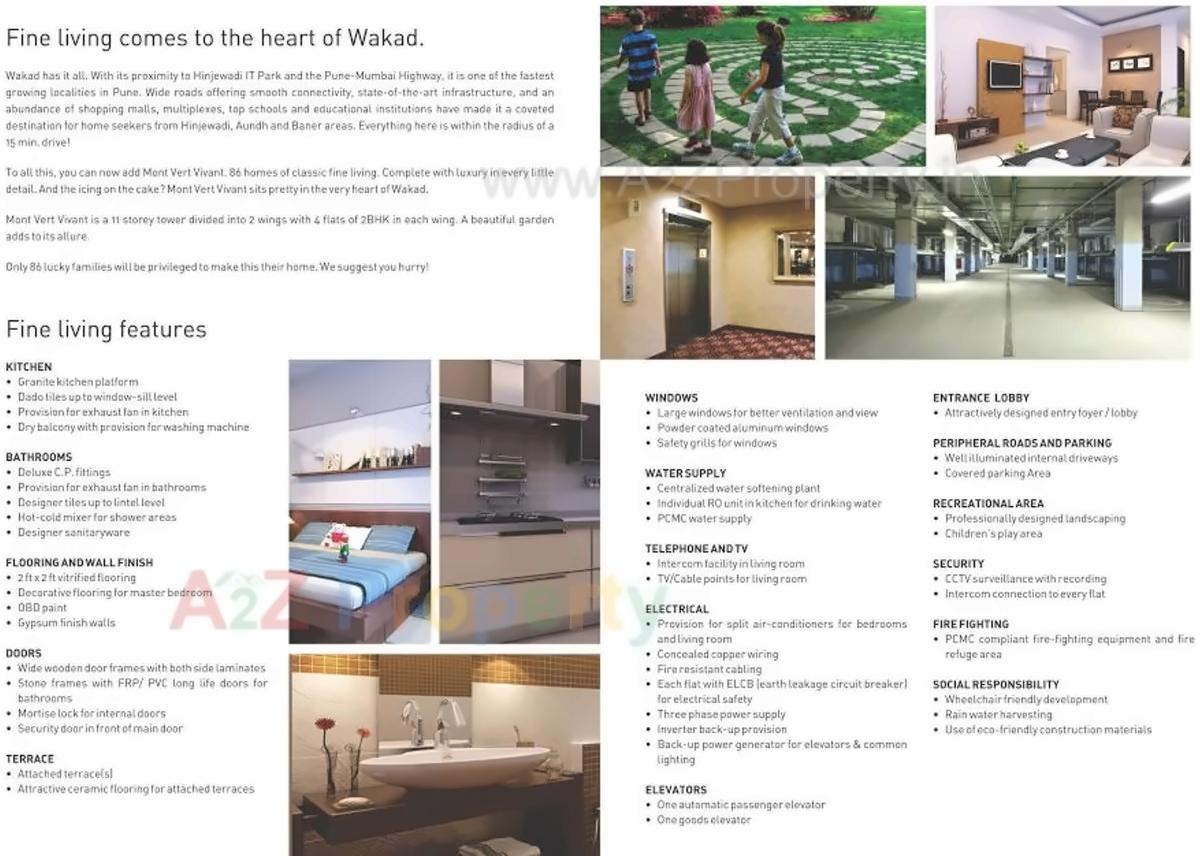 of real estate project Mont Vert Vivant located at Wakad, Pune, Maharashtra