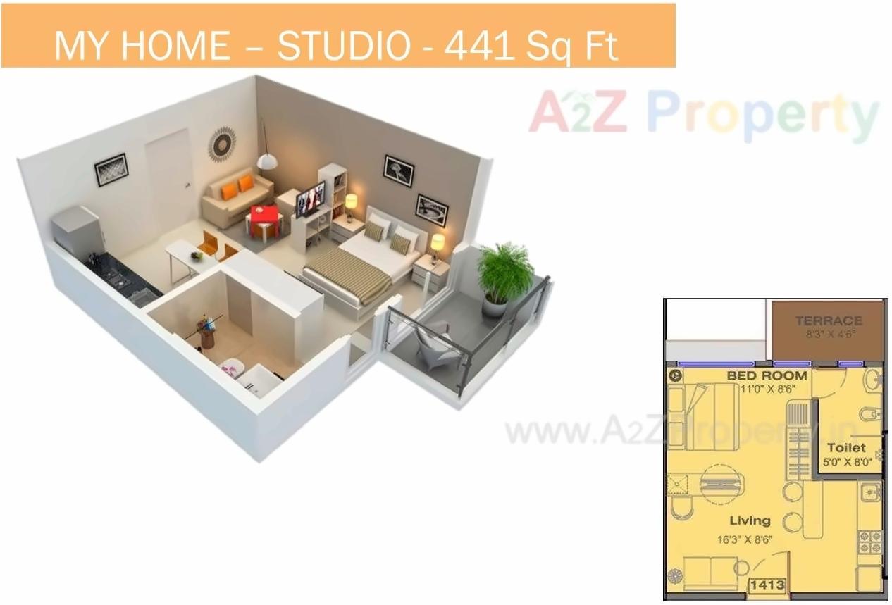 Layout of real estate project Mont Vert Yolo located at Bhugaon, Pune, Maharashtra