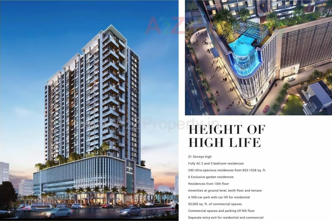 3D Elevation of real estate project Monte Rosa located at Sinhgad-road, Pune, Maharashtra