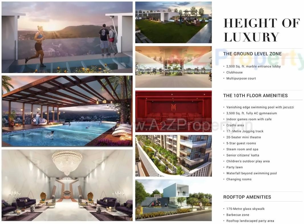 3D Elevation of real estate project Monte Rosa located at Sinhgad-road, Pune, Maharashtra