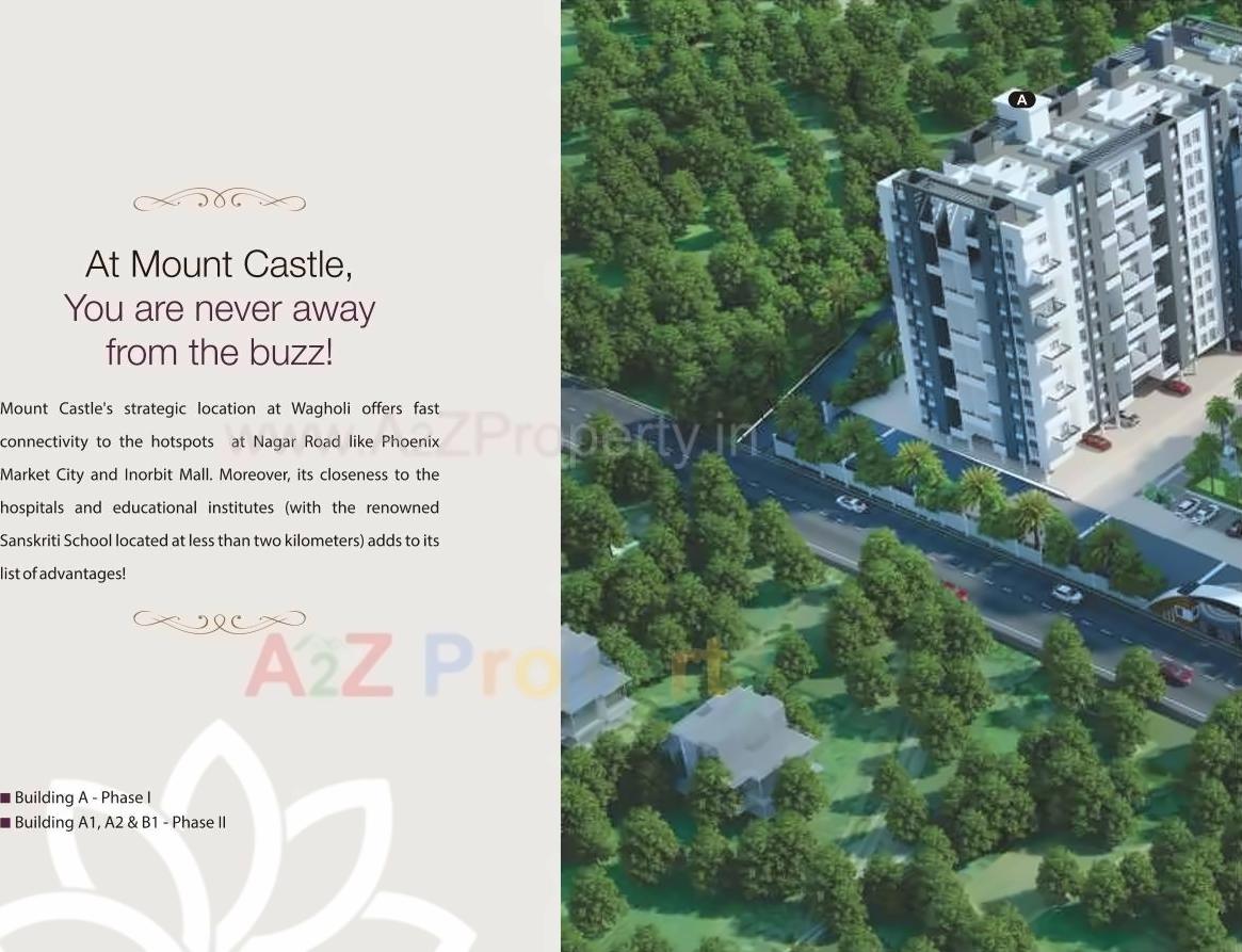 3D Elevation of real estate project Mount Castel located at Wagholi, Pune, Maharashtra