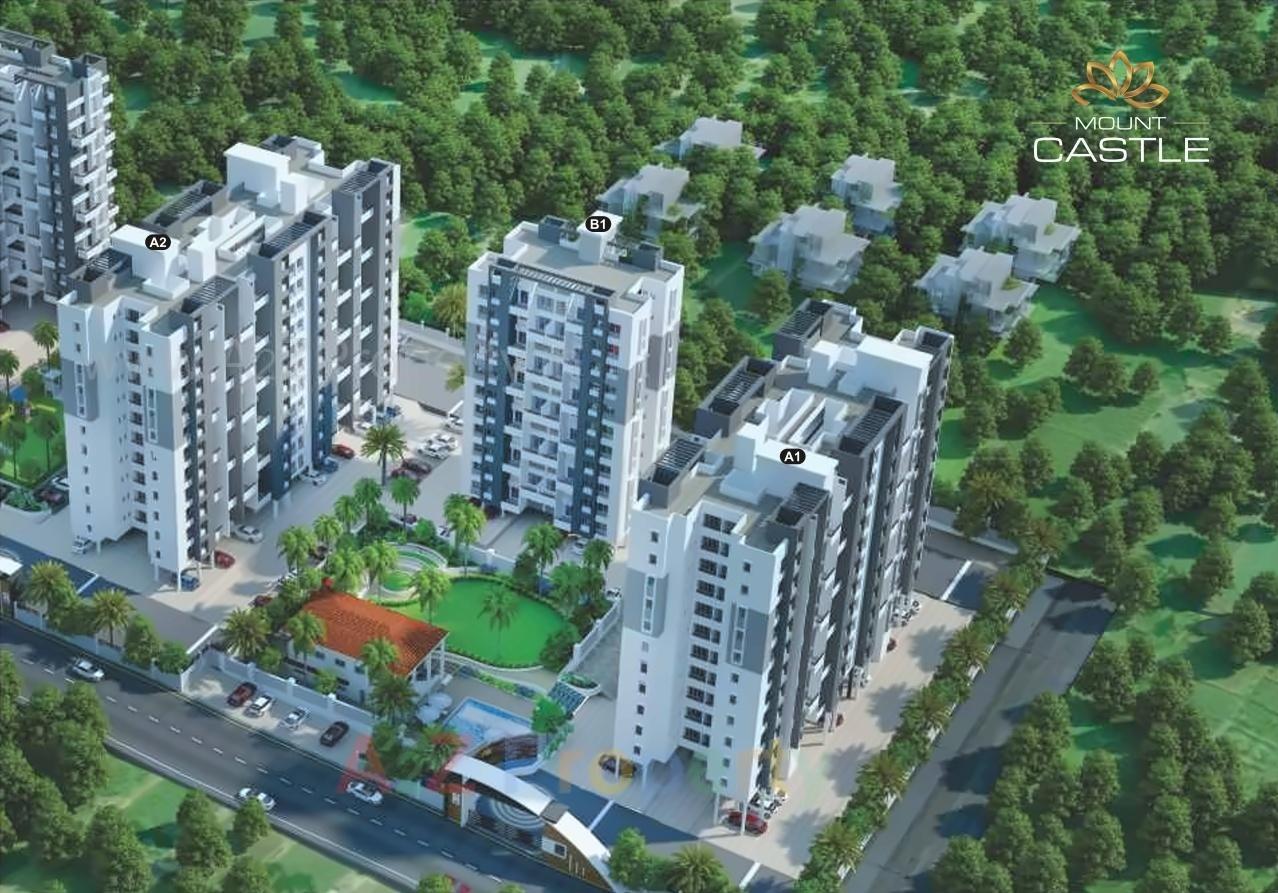 3D Elevation of real estate project Mount Castel located at Wagholi, Pune, Maharashtra