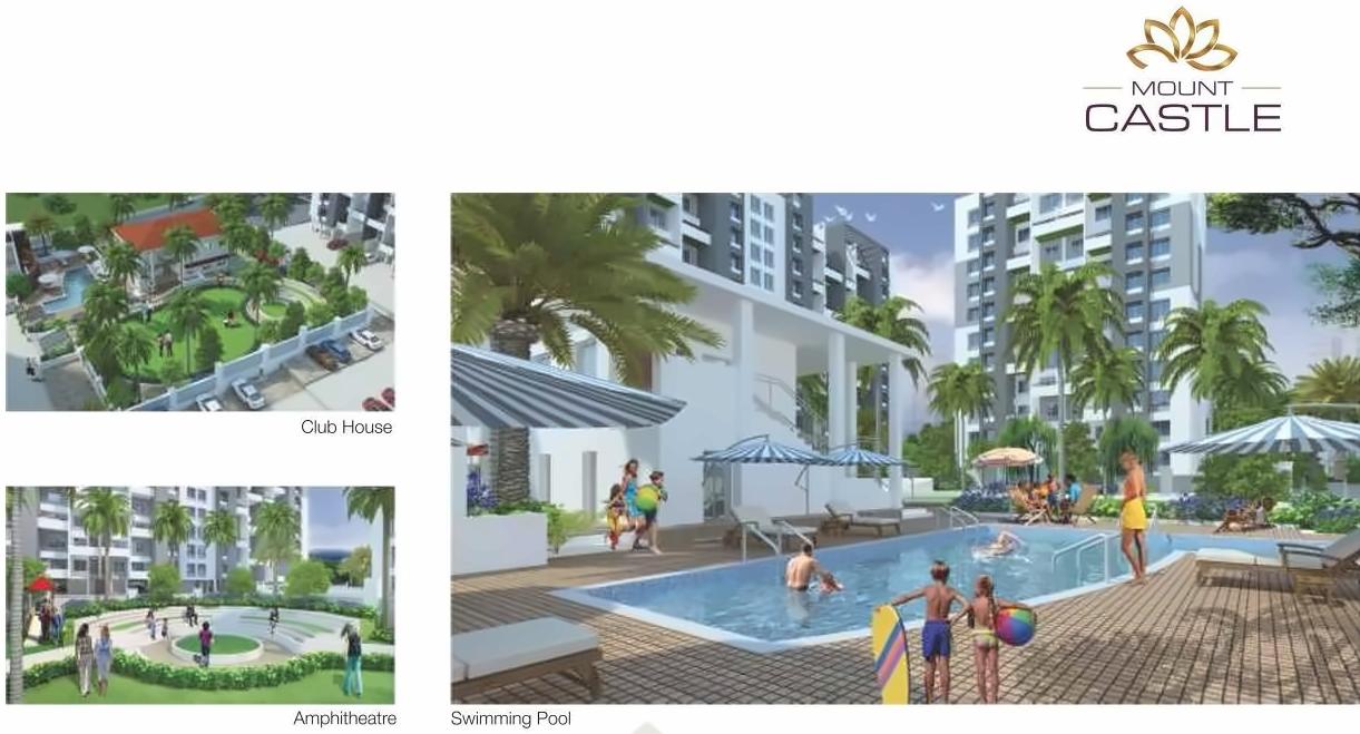 3D Elevation of real estate project Mount Castel located at Wagholi, Pune, Maharashtra