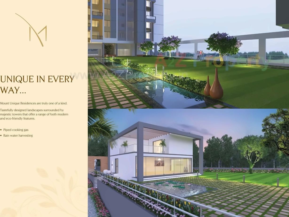 3D Elevation of real estate project Mount Unique located at Baner, Pune, Maharashtra