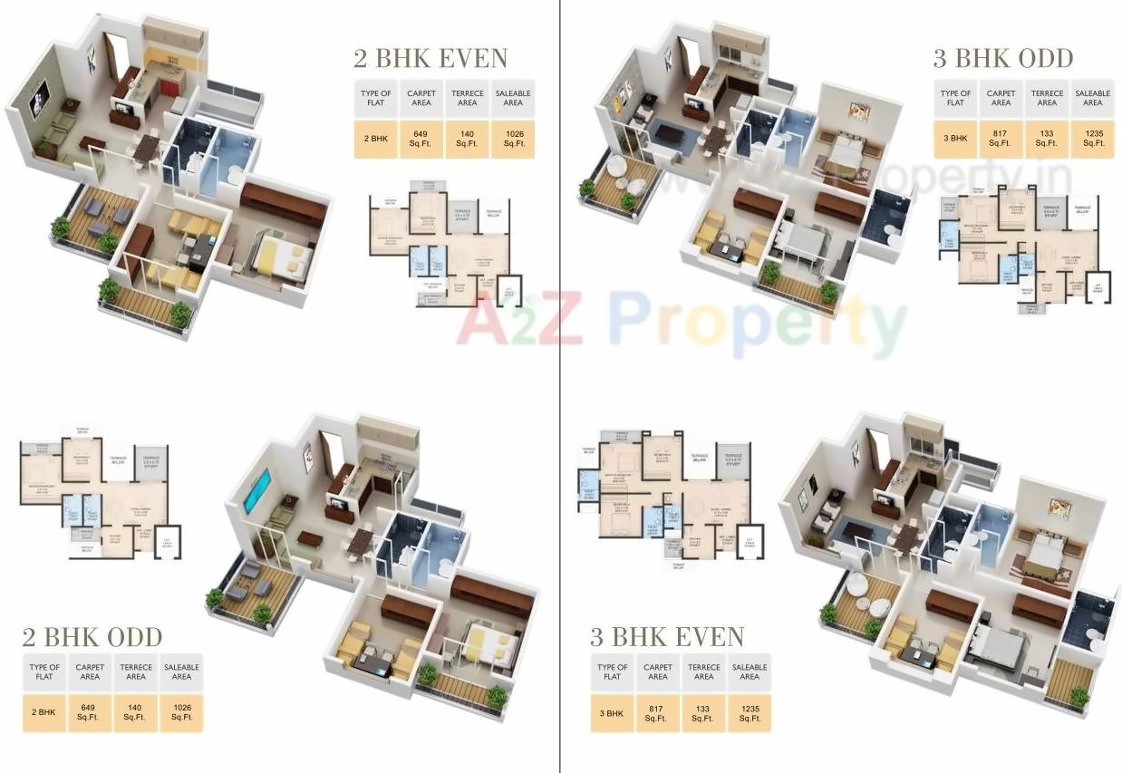 Layout of real estate project Msr Seasons located at Pimpri-chinchawad-m-corp, Pune, Maharashtra