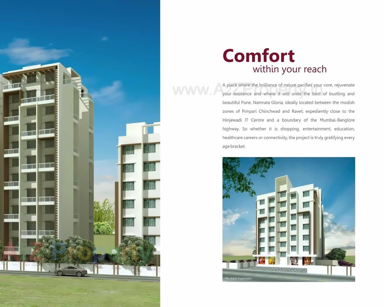 3D Elevation of real estate project Namrata Gloria located at Pimpri-chinchawad-m-corp, Pune, Maharashtra