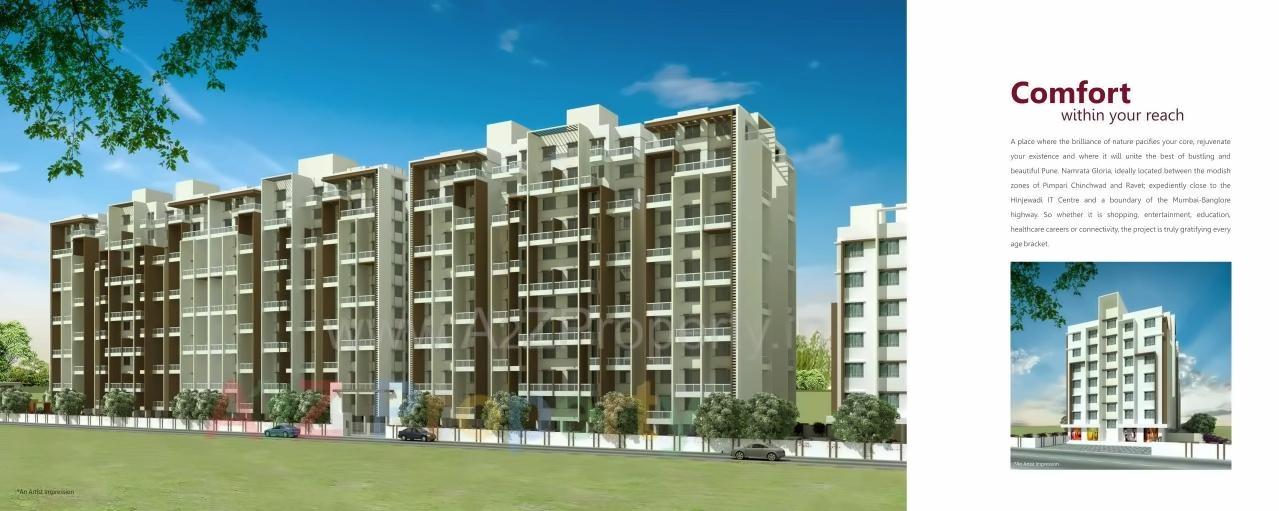 3D Elevation of real estate project Namrata Gloria located at Pimpri-chinchawad-m-corp, Pune, Maharashtra