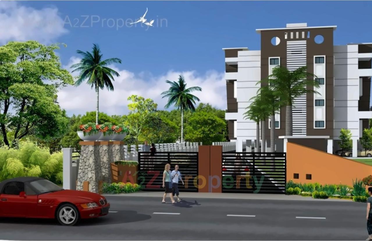 3D Elevation of real estate project Nandini Orchid located at Wadki, Pune, Maharashtra