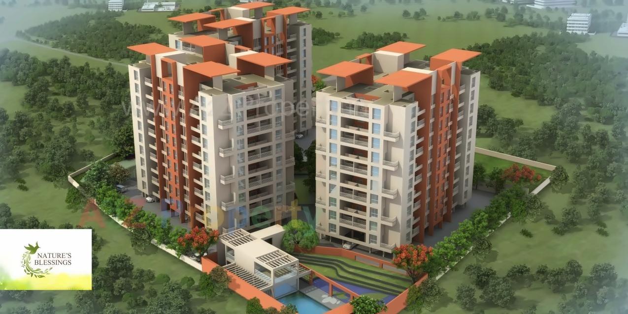 3D Elevation of real estate project Natures Blessings located at Gorhe-bk, Pune, Maharashtra