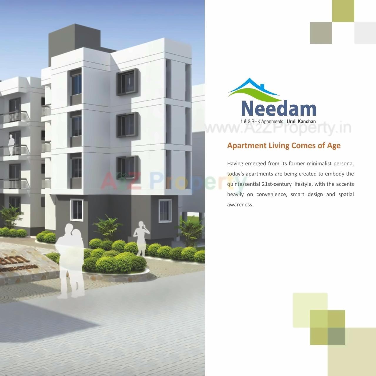 3D Elevation of real estate project Needam   Block located at Koregaon-mul, Pune, Maharashtra