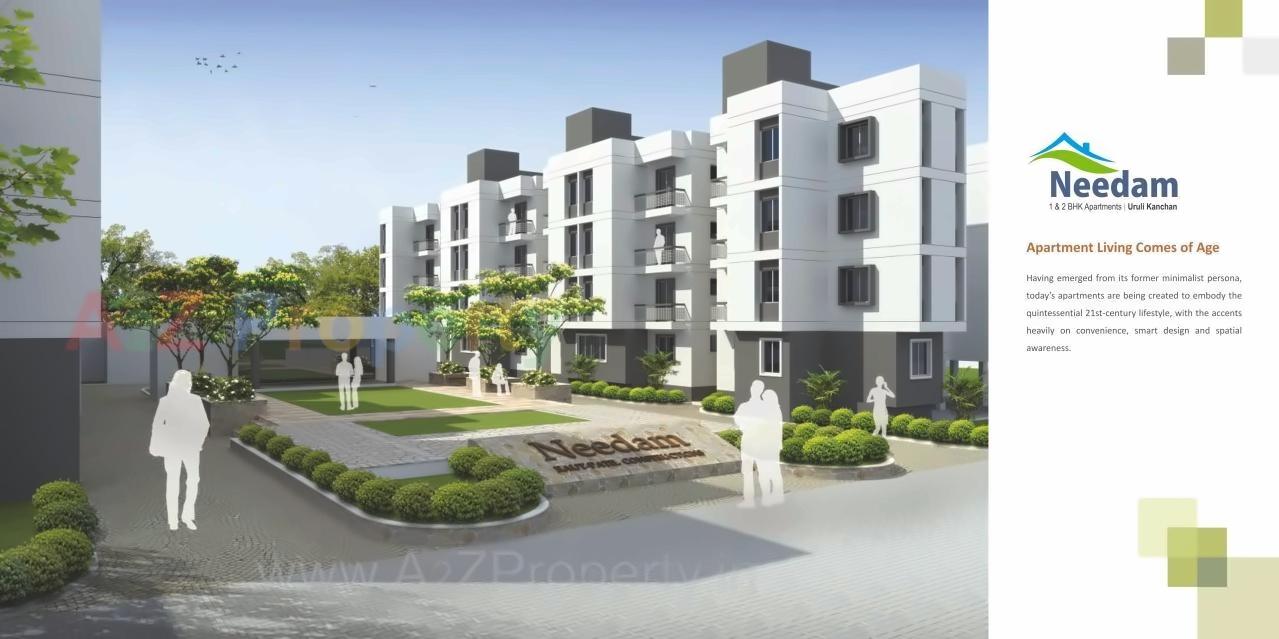 3D Elevation of real estate project Needam   Block located at Koregaon-mul, Pune, Maharashtra