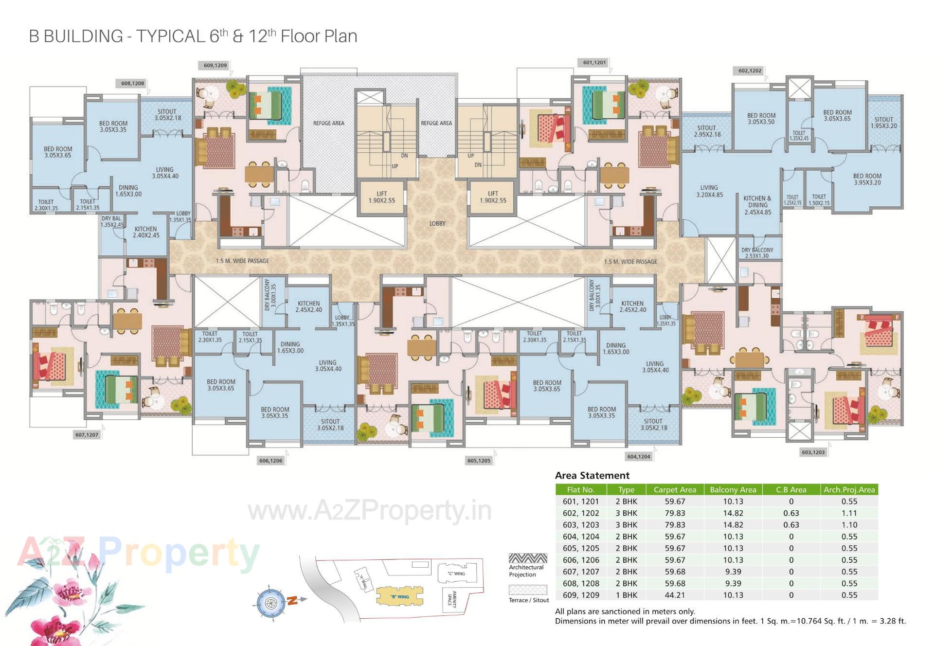 Layout of real estate project Nirman Altius located at Kharadi, Pune, Maharashtra