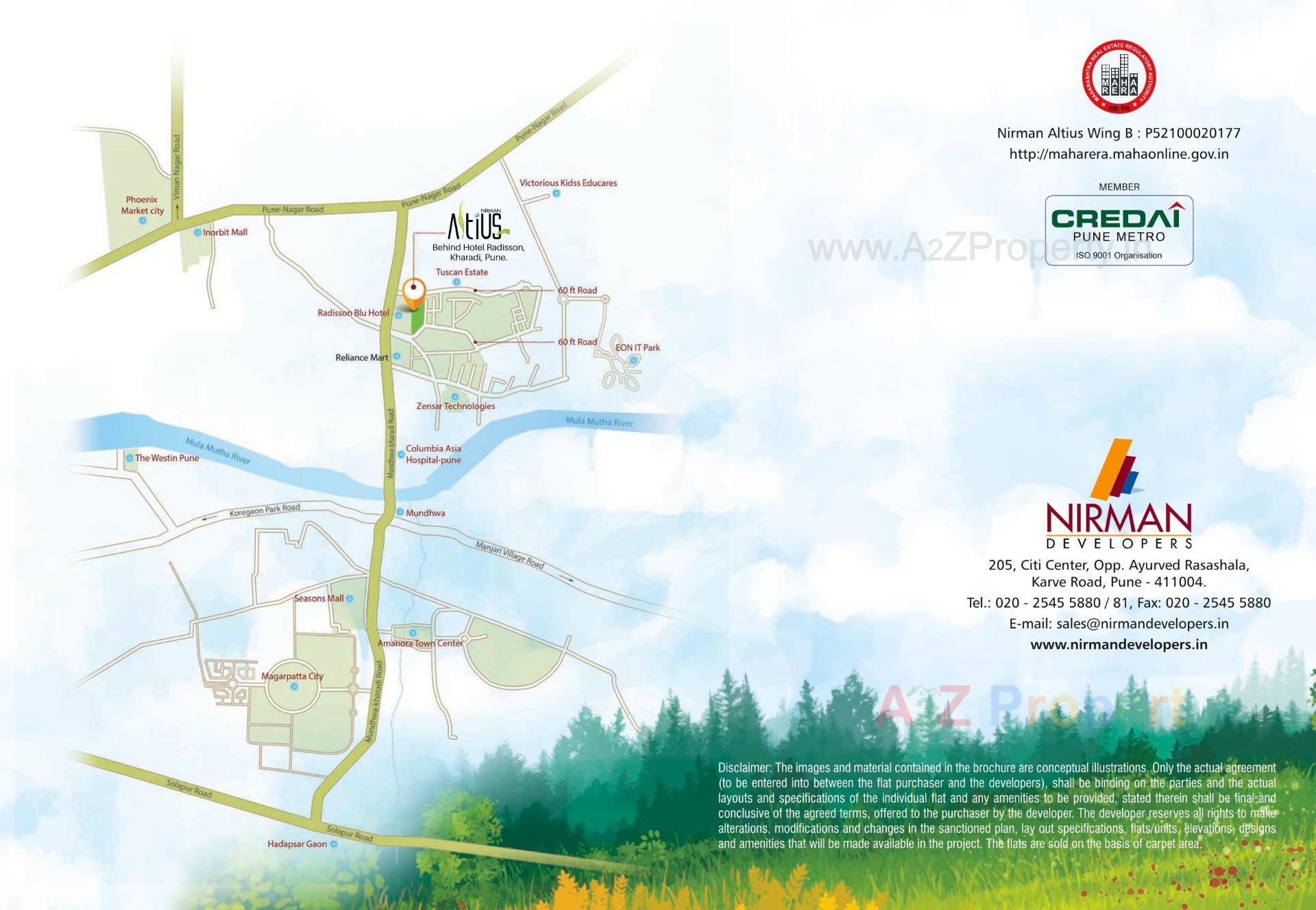  of real estate project Nirman Altius located at Kharadi, Pune, Maharashtra