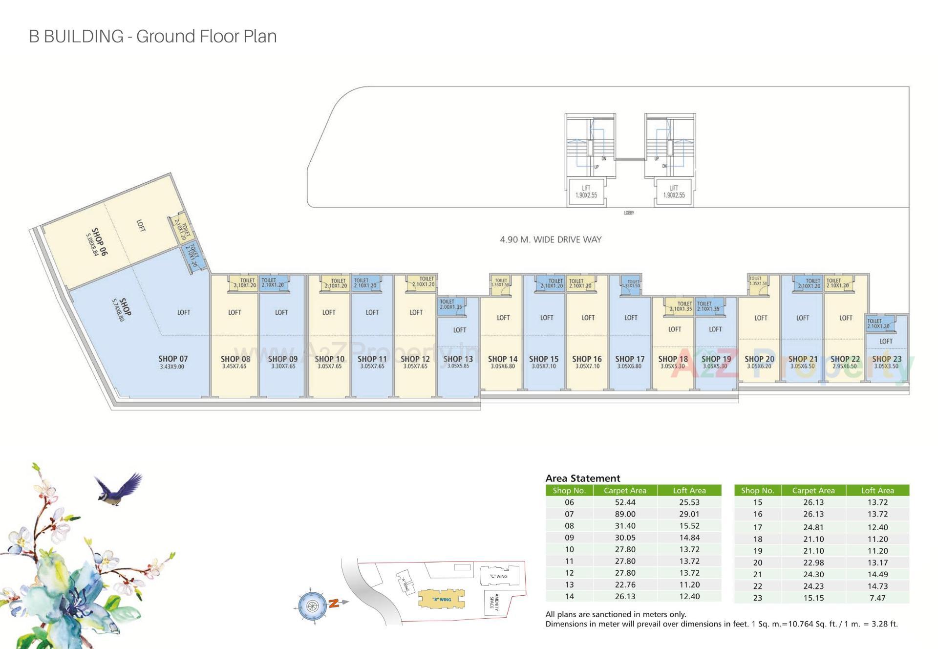 Layout of real estate project Nirman Altius located at Kharadi, Pune, Maharashtra