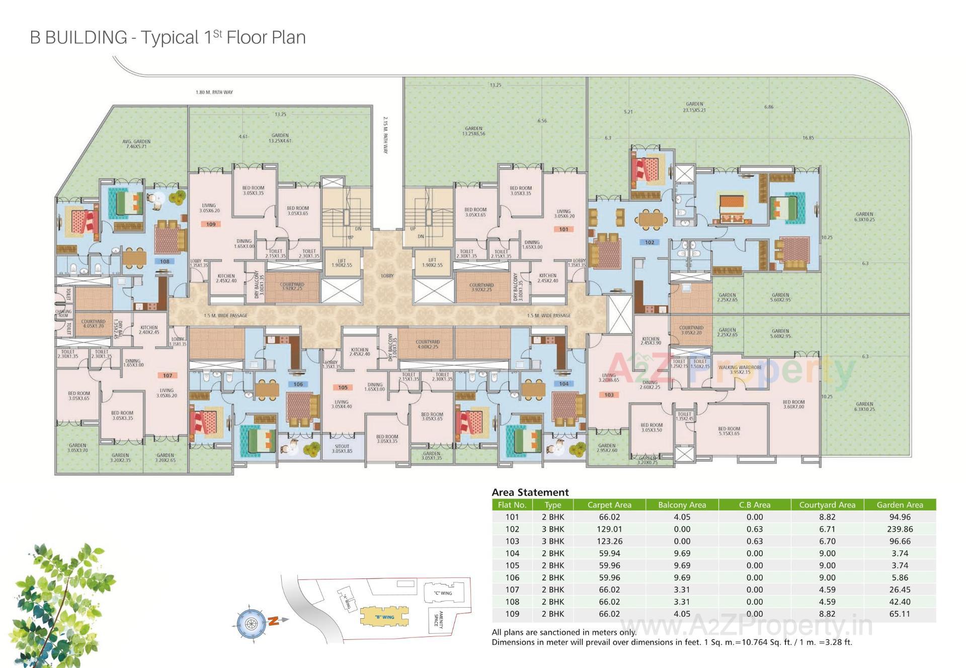 Layout of real estate project Nirman Altius located at Kharadi, Pune, Maharashtra