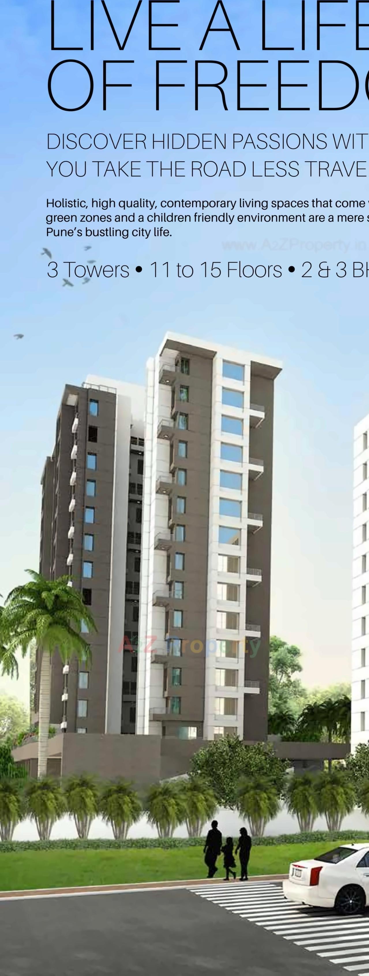 3D Elevation of real estate project Nirman Altius Wing C located at Kharadi, Pune, Maharashtra