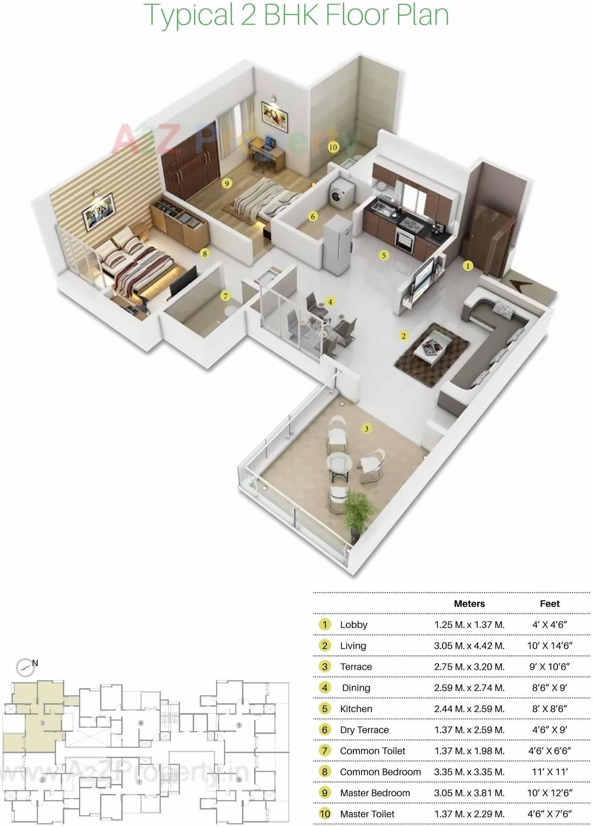 Layout of real estate project Nirman Altius Wing C located at Kharadi, Pune, Maharashtra