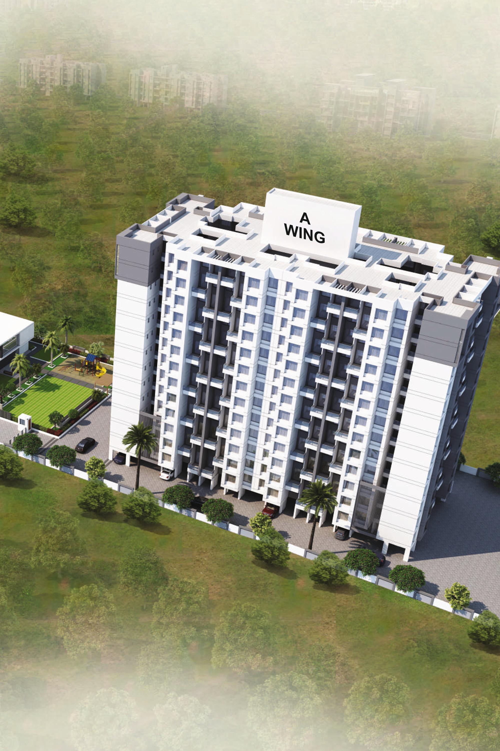 3D Elevation of real estate project Nirman Aura located at Ambegaon-bk, Pune, Maharashtra