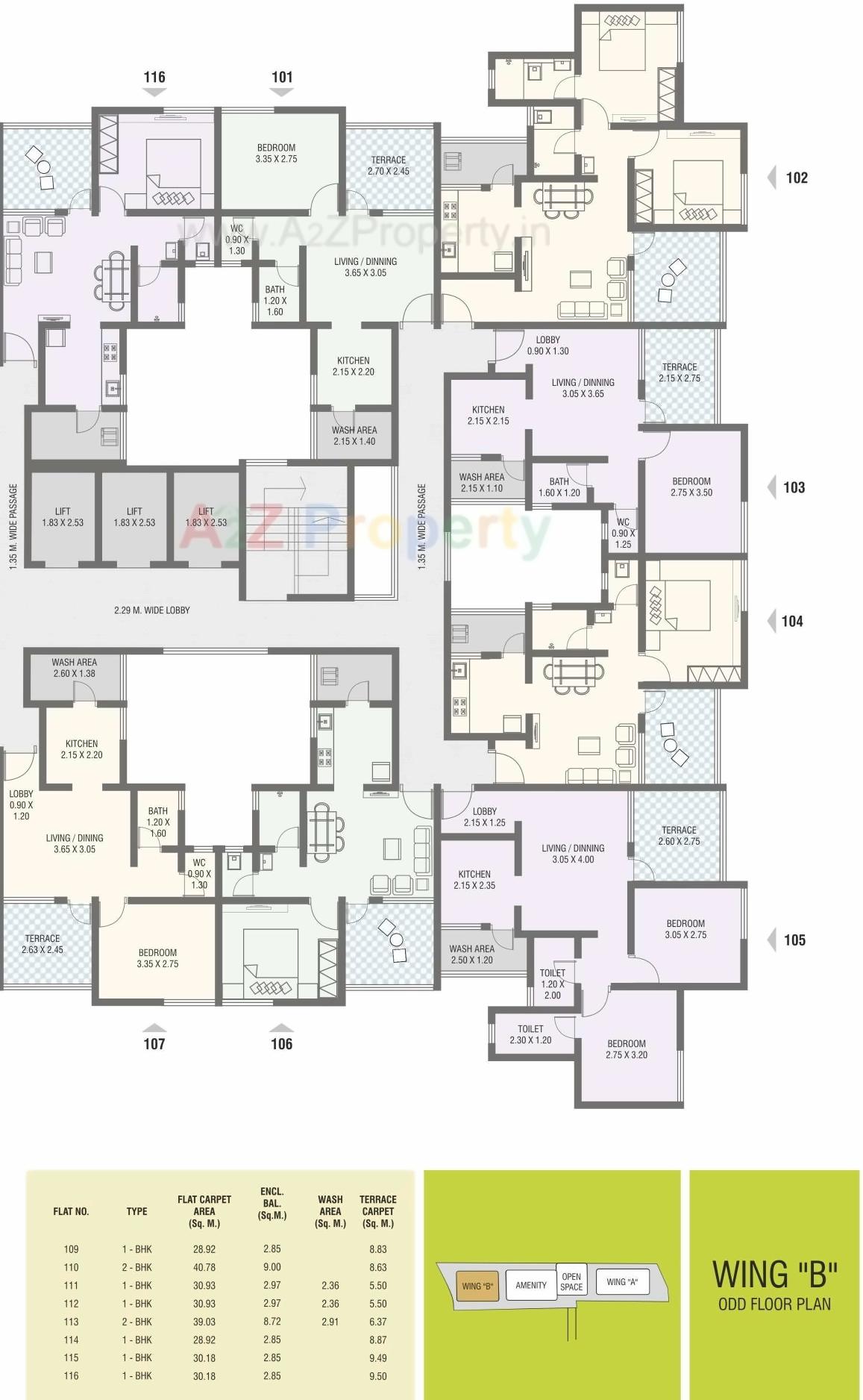 Layout of real estate project Nirman Aura located at Ambegaon-bk, Pune, Maharashtra